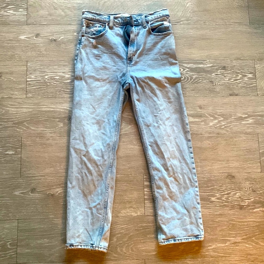 Abercrombie Ankle Straight Ultra Hi Rise
